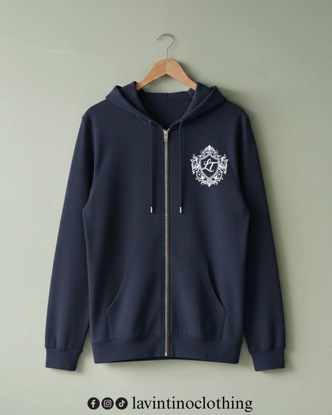 Lavintino Signature Navy Blue ZipUp