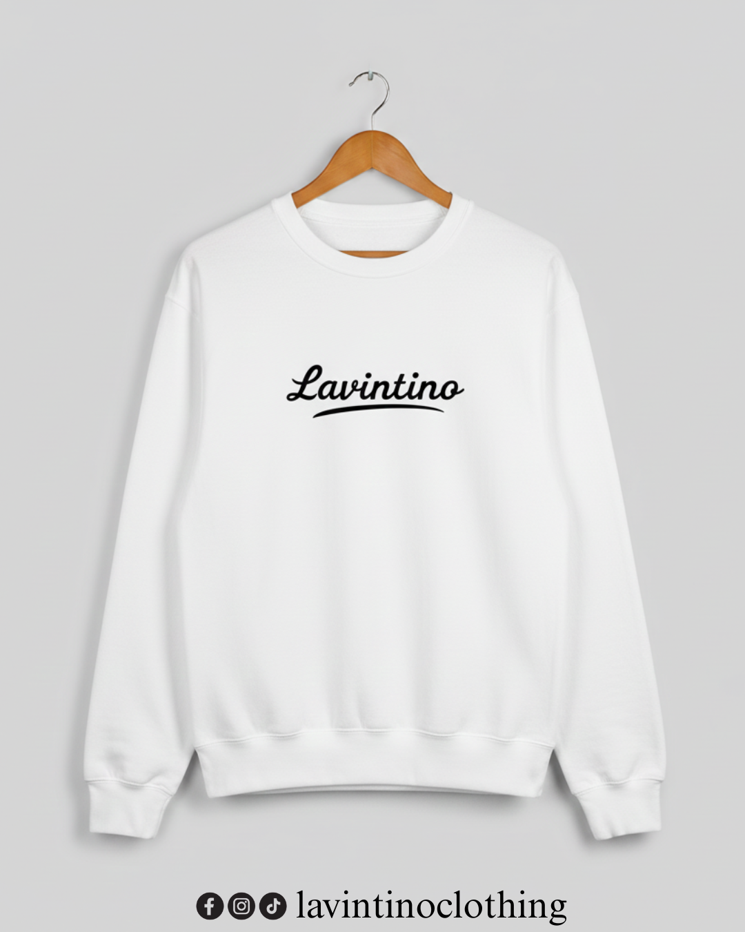 Lavintino Premium White Sweatshirt