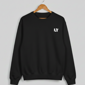 LT logo Premium Black Sweatshirt